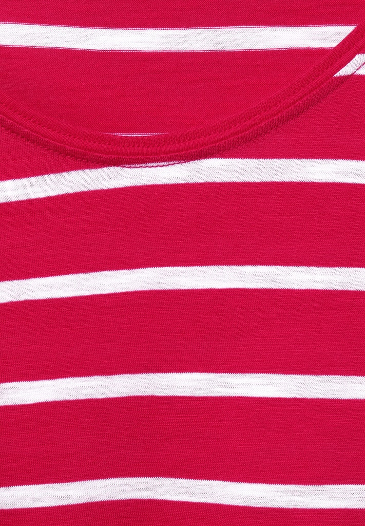 T-Shirt mit Streifen Print